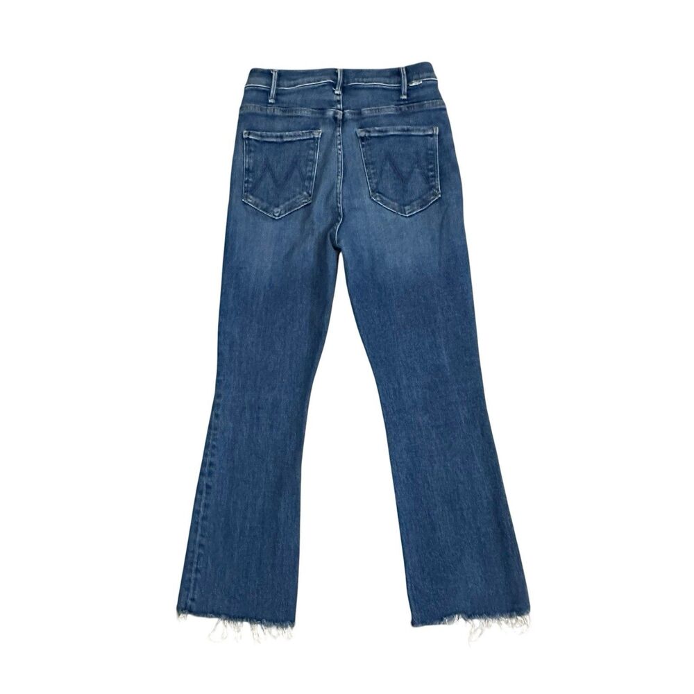 Lil’ Mother Jeans Womens 29 Blue High Rise Lil Hustler Ankle Fray USA Made Denim - Picture 9 of 13